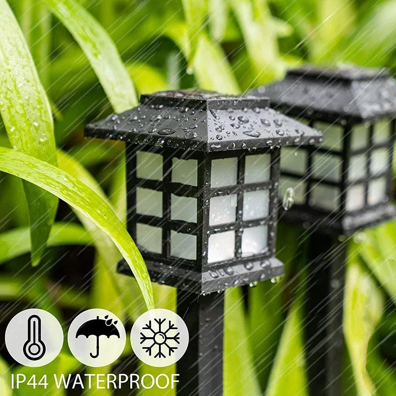 Solar LED Waterproof Pathway Lights for Outdoor Gardens