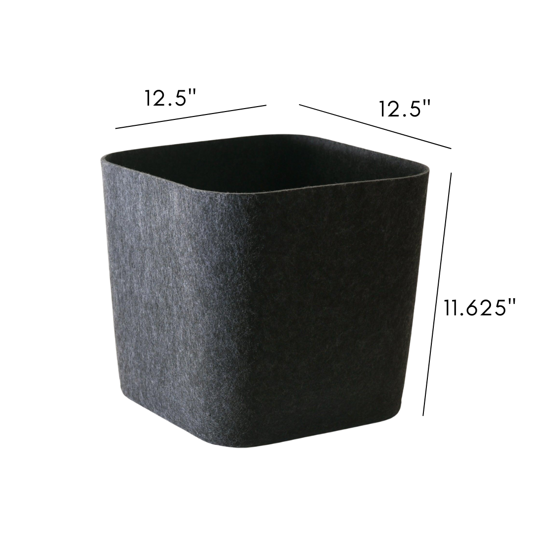 Sculpted Storage Bins with Lids Set of Three