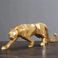 Abstract Geometric Panther Resin Statue for Home Office