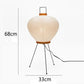 Japanese Wabi Sabi Tripod Floor Lamp with Rice Paper