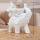 Elephant Figurine Candy Tray Key Bowl Storage Decor