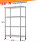 Adjustable Wire Storage Shelving Rack with Multiple Tiers