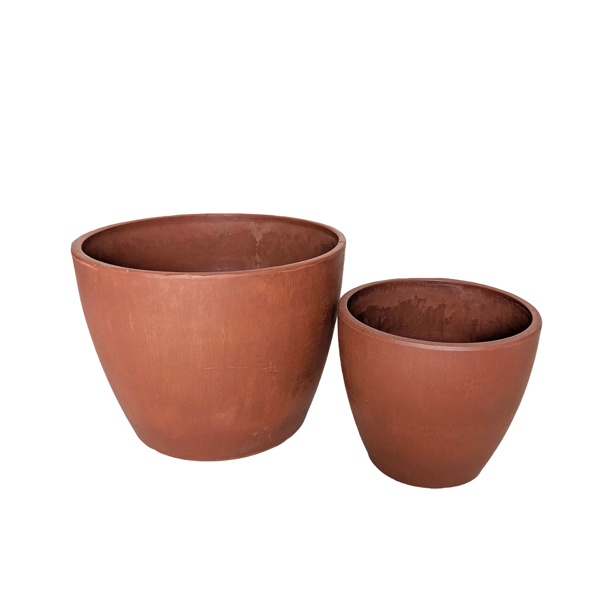 Black and Terracotta Eco Pots for Plants