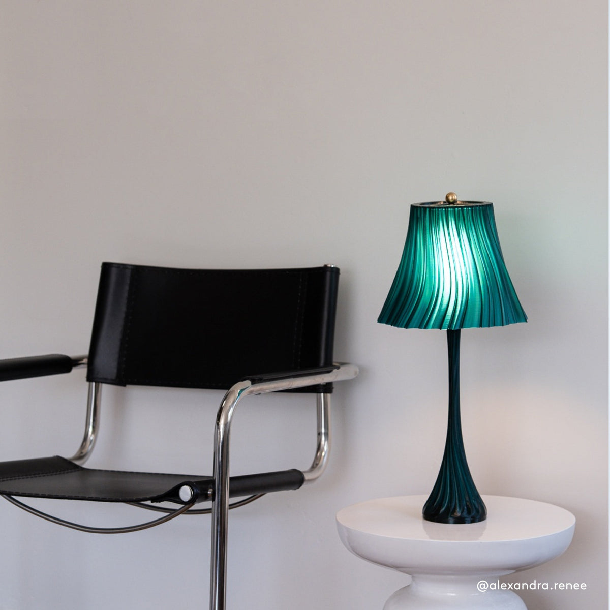 Pleated Table Lamp for Home and Office