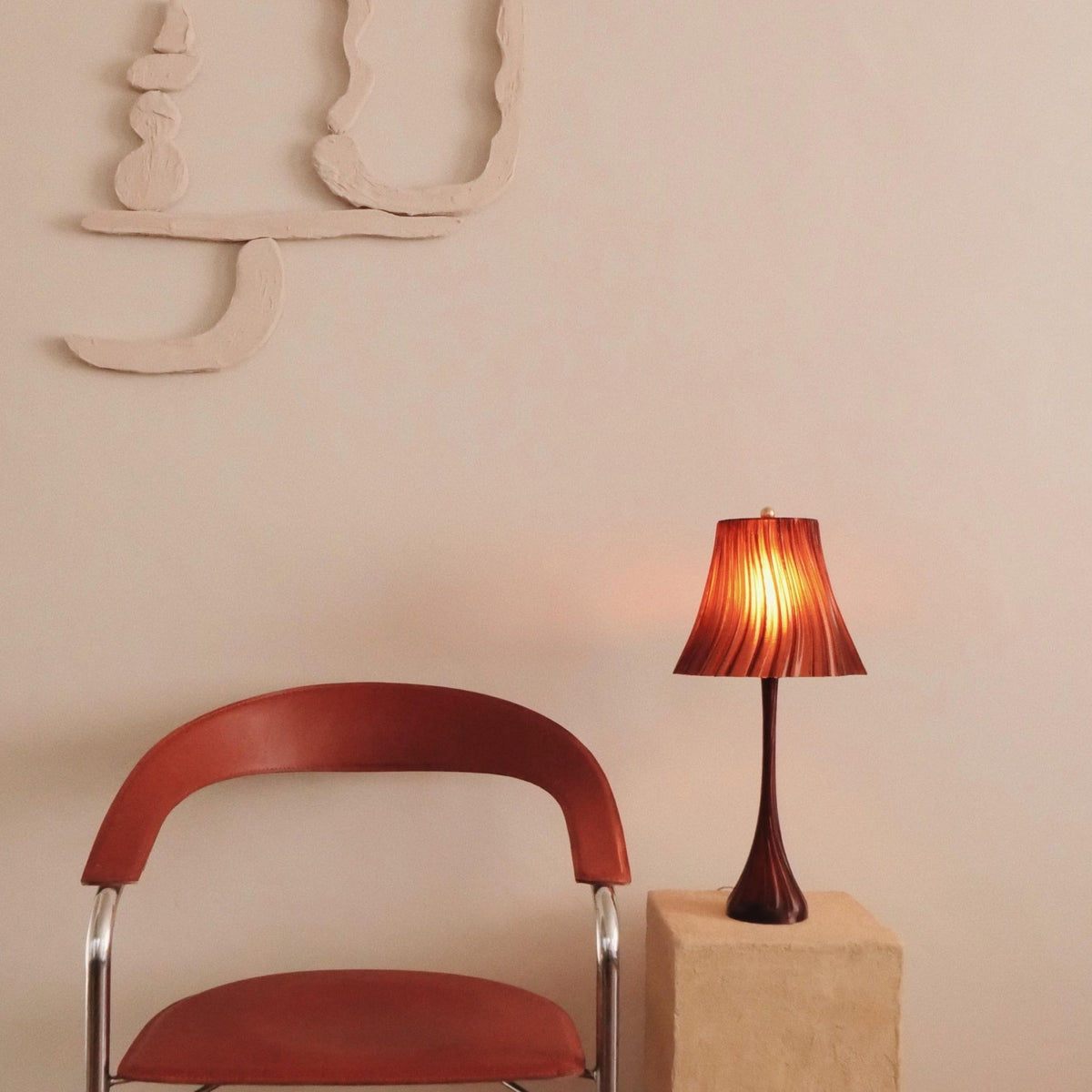 Pleated Table Lamp for Home and Office