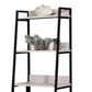 Natural & Black Ladder Bookshelf with 5 Fixed Shelves - 24" Wide