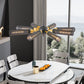 34' Modern Industrial Sputnik 8-Light Chandelier
