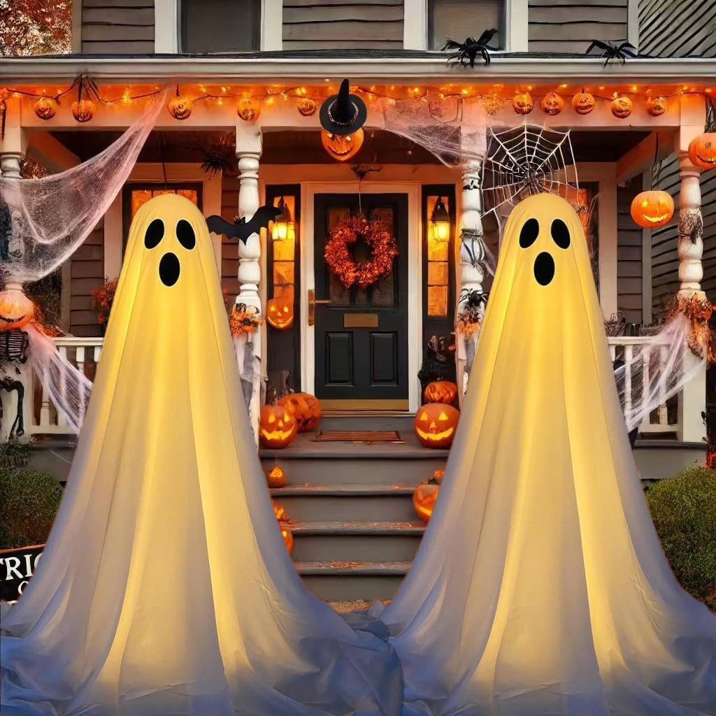 Halloween Decor Spooky Ghost Yard Stake With Stake Weatherproof Porch Garden Decorations For Front Yard Haunted House Props