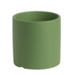 Nordic Colorful Ceramic Cylindrical Planter with Drainage Tray