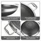 13.4-Inch Stainless Steel Double-Handled Soup Pot and Frying Pan with Lid