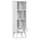 Draper Mid Century Wide Bookcase Storage Unit