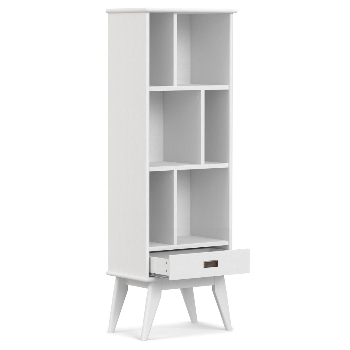 Draper Mid Century Wide Bookcase Storage Unit