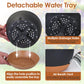 4-Piece Hanging Planters with Drainage and Self-Watering Trays