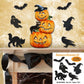 Scary Stacking Pumpkins Halloween Door Decor by G. DeBrekht - Thanksgiving Halloween Decor - 8158415H