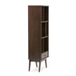 Draper Mid Century Wide Bookcase Storage Unit