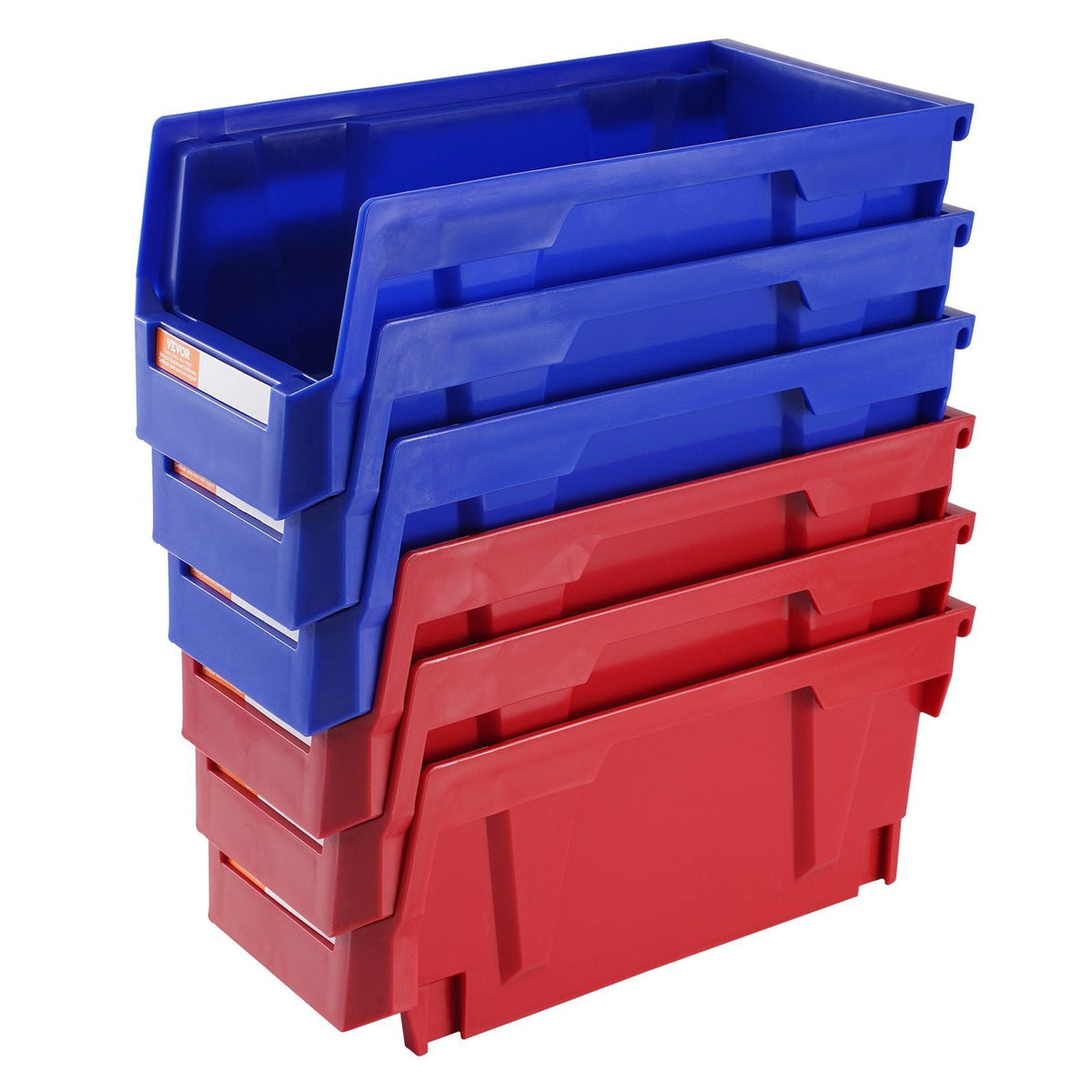 12-Pack Hanging Stackable Plastic Storage Bins for Organization