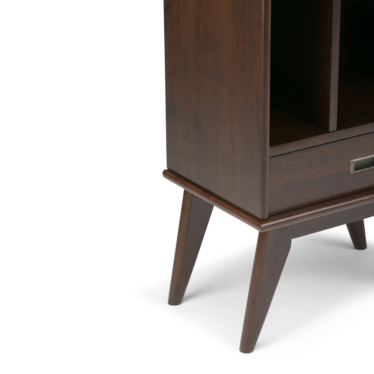 Draper Mid Century Wide Bookcase Storage Unit