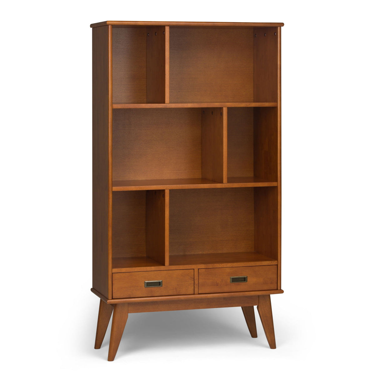 Draper Mid Century Wide Bookcase Storage Unit