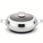 13.4-Inch Stainless Steel Double-Handled Soup Pot and Frying Pan with Lid