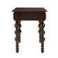 Solid Wood End Table with Drawer in Espresso Finish