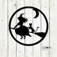 Witch Metal Sign | Halloween Door and Wall Decor