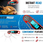 Kitchen Thermometer Waterproof Kitchen Food Cooking Thermometer with Backlight LCD Best Super Fast Electric Meat Thermometer Probe for BBQ Grilling Smoker Baking Meat Water Milk Cooking Probe BBQ Electronic Oven Waterproof Kitchen Tools