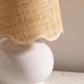 Logale White Solid Ceramic Table Lamp for Home
