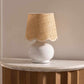 Logale White Solid Ceramic Table Lamp for Home