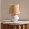 Logale White Solid Ceramic Table Lamp for Home