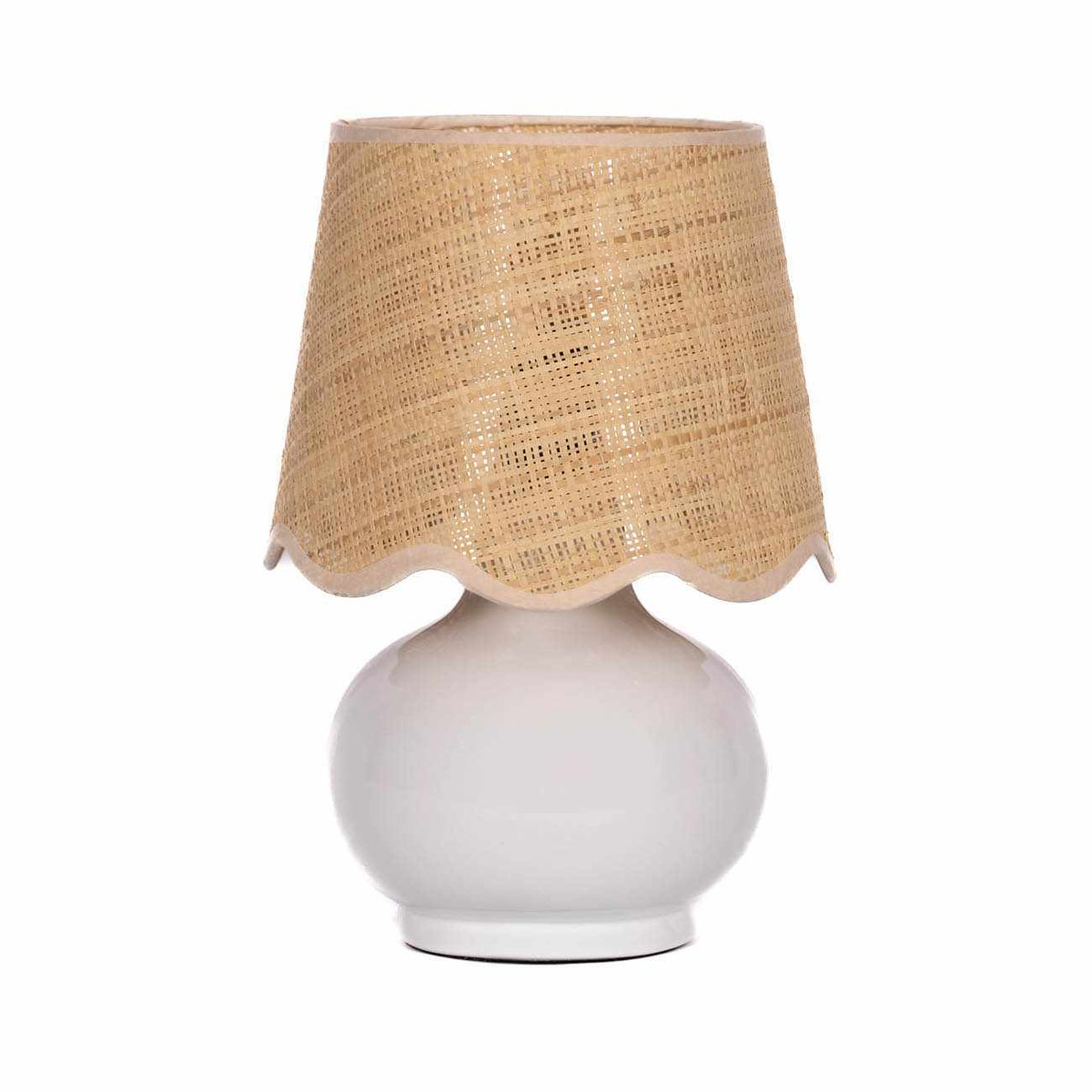 Logale White Solid Ceramic Table Lamp for Home