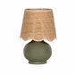 Green Solid Ceramic Table Lamp for Home