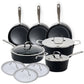 12-Piece Ceramic Nonstick Cookware Set for Home