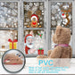 Christmas Window Clings Milky Snowflakes Xmas Stickers 160pcs Winter Decor