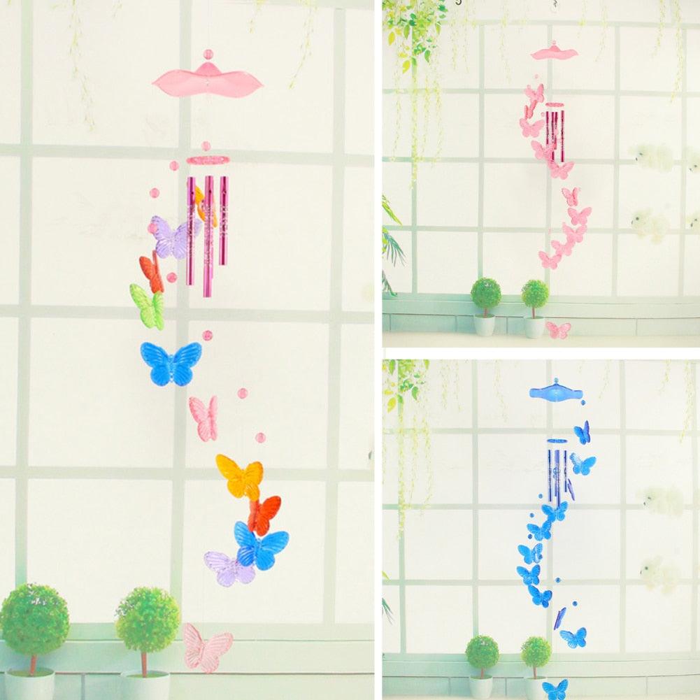 Lucky Butterfly Hanging Wind Chime Garden Decoration Gift