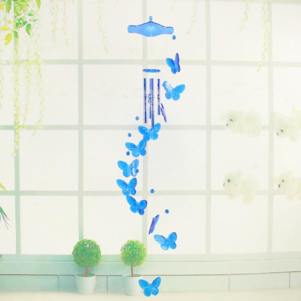 Lucky Butterfly Hanging Wind Chime Garden Decoration Gift