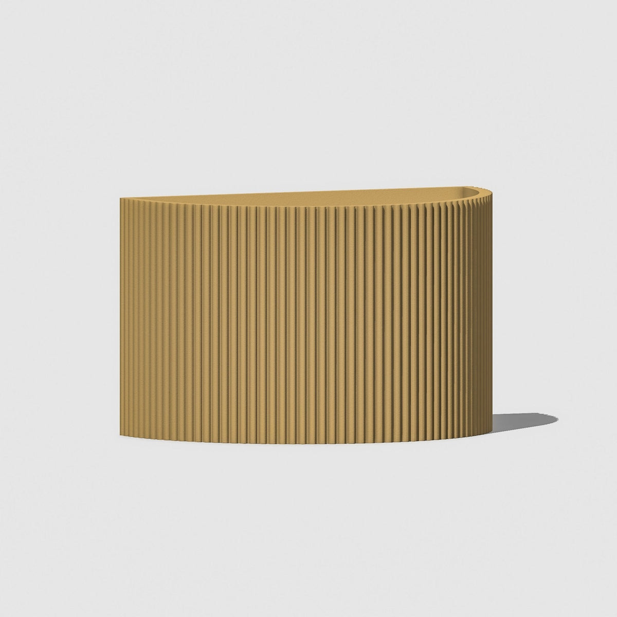 Ribbed Wall Planter for Modern Indoor Home Decor
