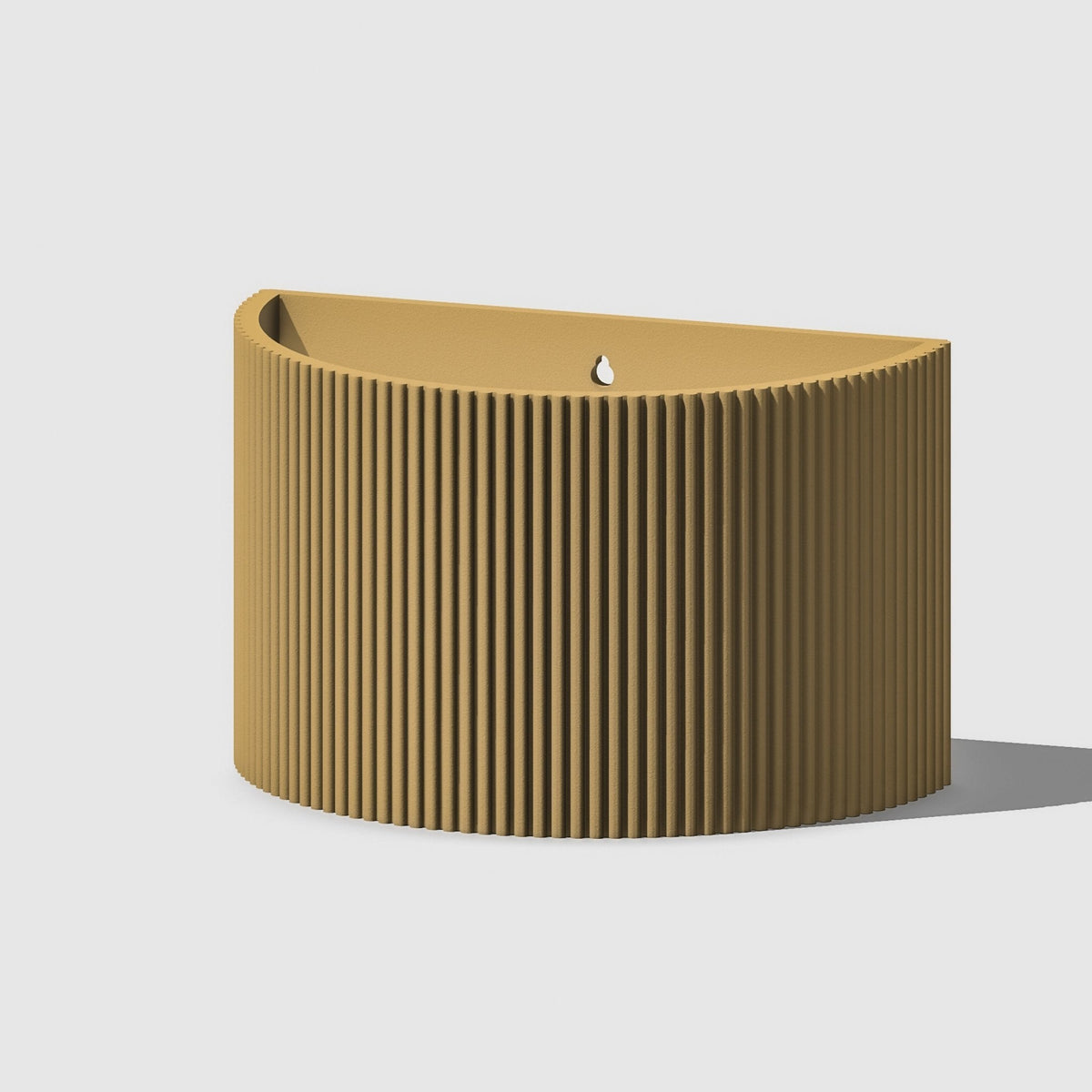 Ribbed Wall Planter for Modern Indoor Home Decor