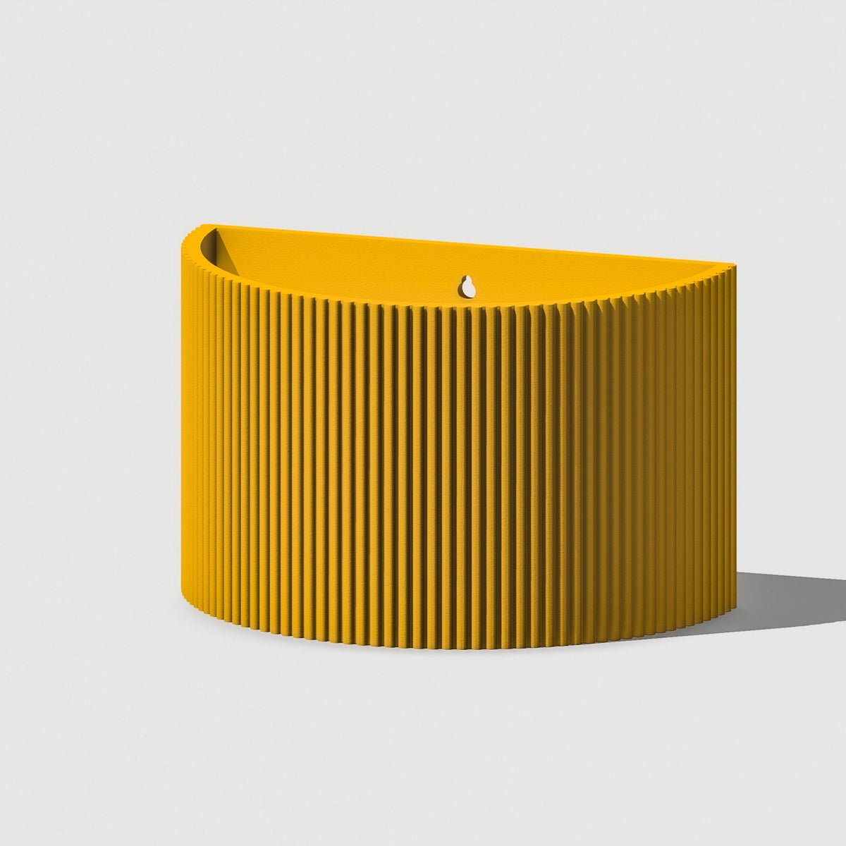 Ribbed Wall Planter for Modern Indoor Home Decor