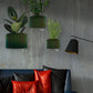 Ribbed Wall Planter for Modern Indoor Home Decor